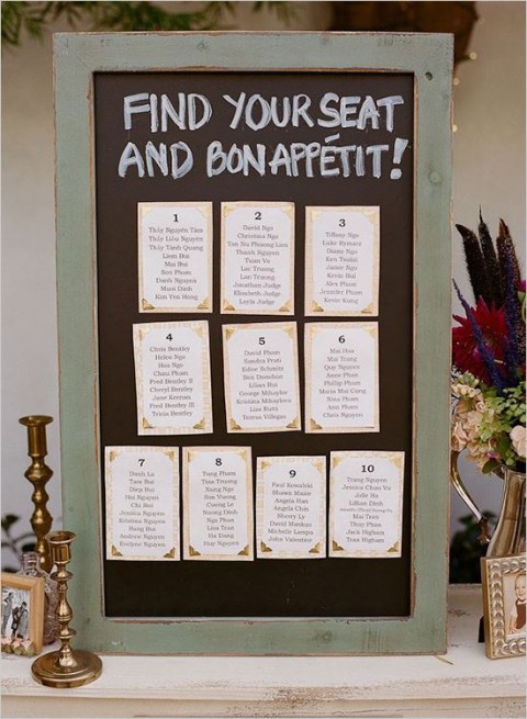 wedding reception seating